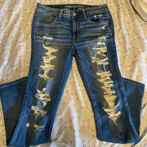 American Eagle ripped jeans